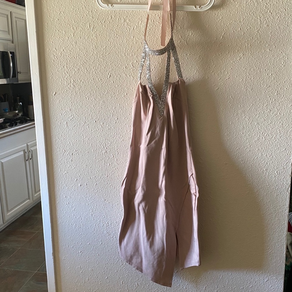 Pink beaded dress
